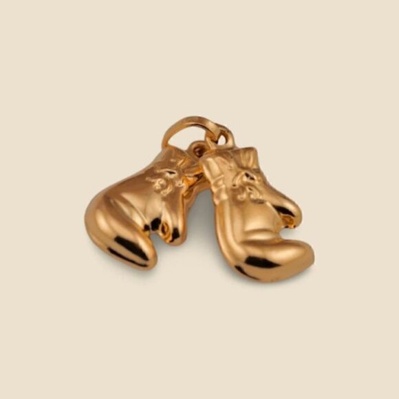 14k Real Gold Pair of Boxing Gloves | Birthday Gift | Valuable Gift | Fine Gold - Picture 3 of 5